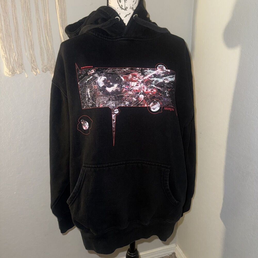 Subtronics DJ EDM Hoodie Antifractal Dubstep Rave Merch Sweatshirt Rare